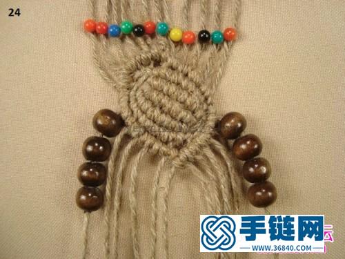 中國結編織串珠貝殼圖案的方法教程