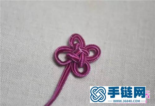 繩編唯美中國風編織耳環的方法