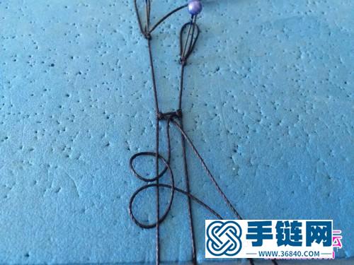 南美圓蠟線制作包水晶的項鏈教程
