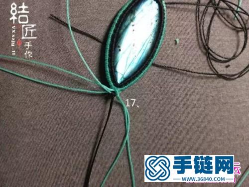 中國結(jié)編織包石小魚兒胸針教程（項鏈墜）