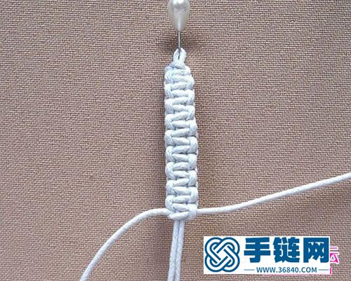 一款美麗的繩編的吊飾編織步驟圖片
