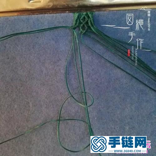 中國結編織蠟線手繩方法圖解