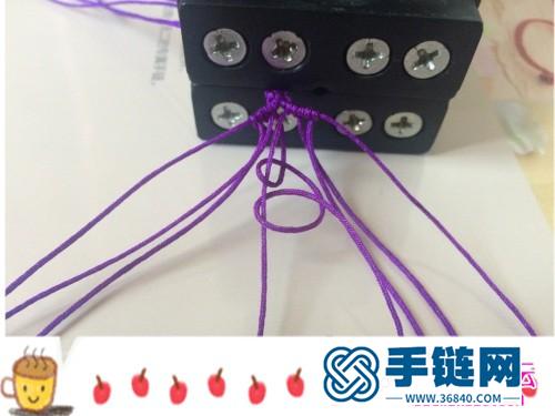 玉線水晶珠手繩的制作方法