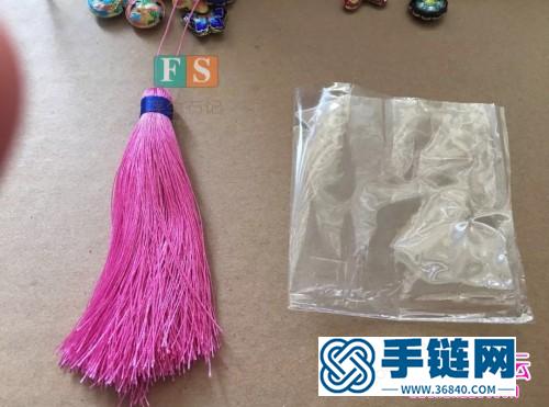 繩編流蘇小吊墜掛飾的詳細制作圖解