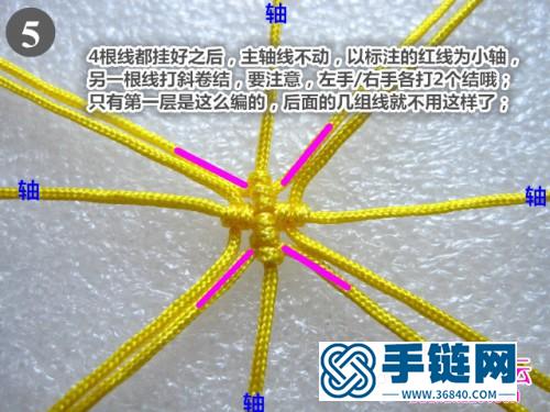 用繩編的方法做了幾個小桃心心