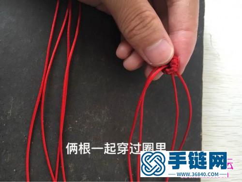 中國結編織三股手繩的方法圖解