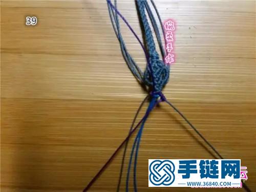 中國結(jié)編織項鏈尾扣方法圖解