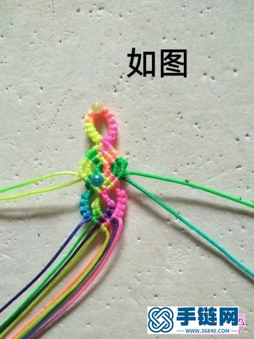 玉線心形手鏈的詳細制作圖解