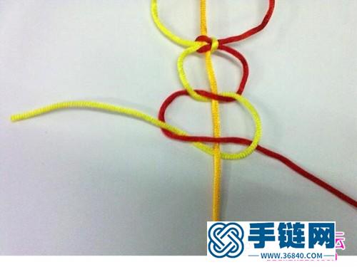 中國結(jié)心形雙心結(jié)的制作圖解
