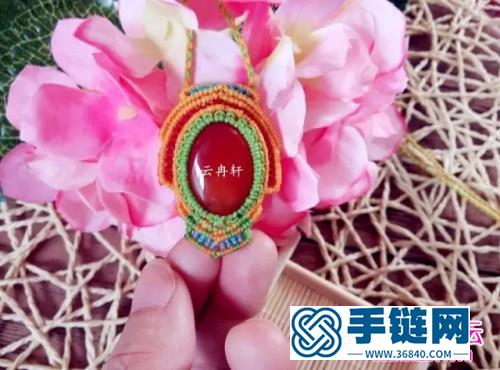 中國結編織五彩民族風項鏈教程
