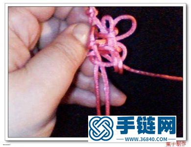 中國結編織花朵吊墜小掛件教程