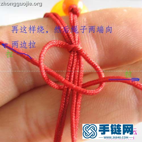 中國結玉珠手鏈的制作方法