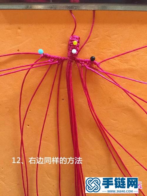 繩編中國結葉子鑰匙圈的方法