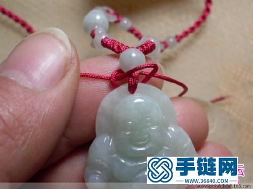 玉墜掛繩打結方法圖（詳細步驟）