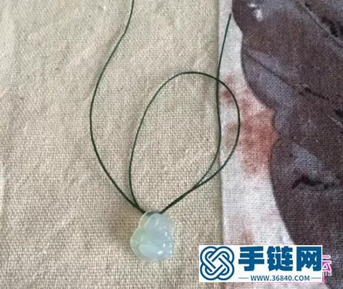 同心結吊墜手鏈的制作方法