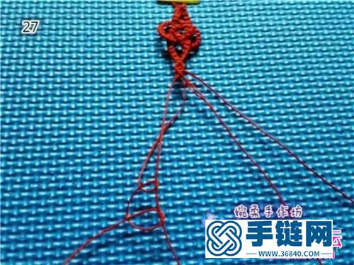 中國結(jié)編織同心結(jié)手繩方法圖解