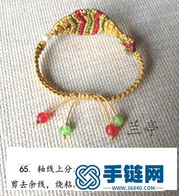 中國結編織的小魚手鏈，有教程（蘭亭）