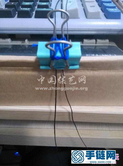 中國結編織半寶石項鏈吊墜圖片，有詳細教程