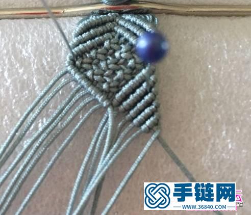 繩編氣質(zhì)單色森系圖形手鏈的詳細(xì)編制教程