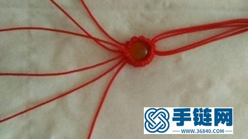 中國結制作小小包石戒指教程