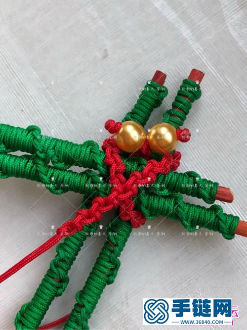 圣誕雪花階梯小掛件飾品的詳細制作圖解