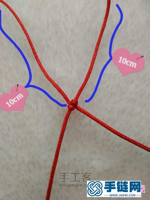 中國結串珠手鏈編法圖解