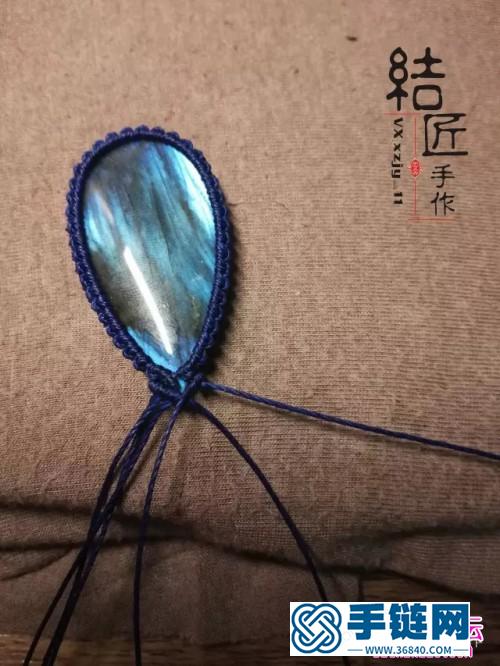 繩編包石小萌鯨的詳細編制教程