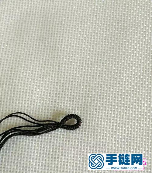繩編民族風(fēng)鎖骨鏈的編制圖解