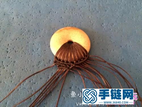 繩編平安扣項鏈掛繩墜的詳細編制圖解（魚小丸作品）