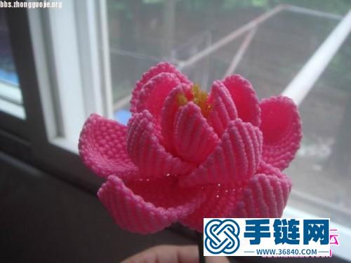 中國結編織蓮花的方法圖解