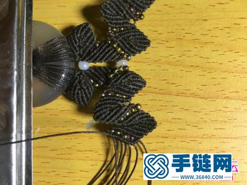 繩編春藤平安扣項鏈的詳細編織教程