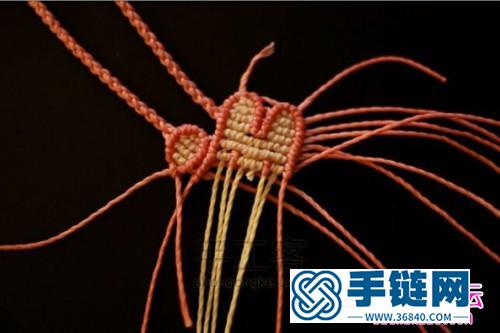 中國結娃娃臉手繩的編法圖解