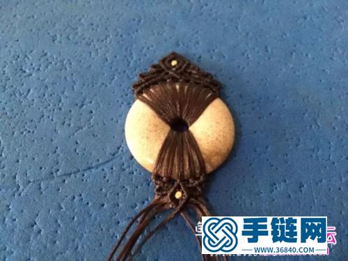 繩編平安扣項鏈掛繩墜的詳細編制圖解（魚小丸作品）