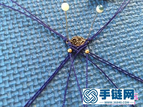 繩編古銅戒面戒指的制作方法