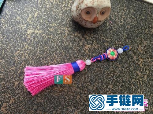 繩編流蘇小吊墜掛飾的詳細制作圖解