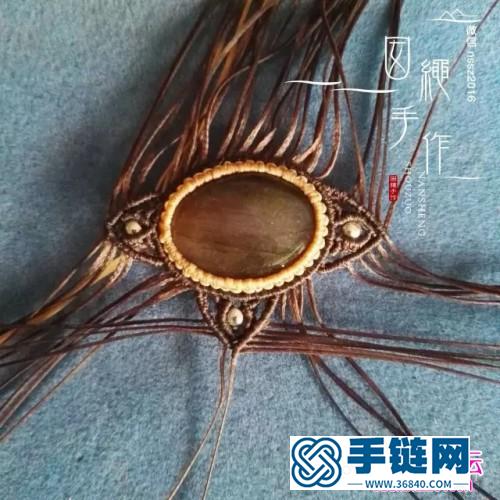 紫羅星項鏈吊墜的編織