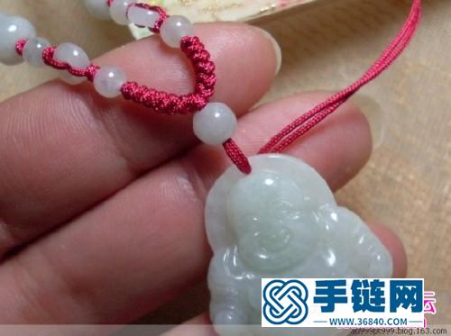 玉墜掛繩打結方法圖（詳細步驟）