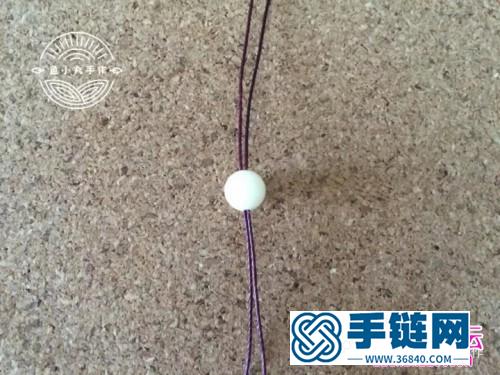 繩編福祿雙至鑰匙扣掛件的制作圖解