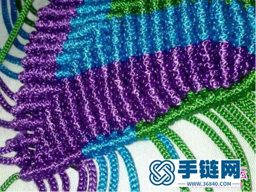 中國(guó)結(jié)編織心型小香包方法圖解