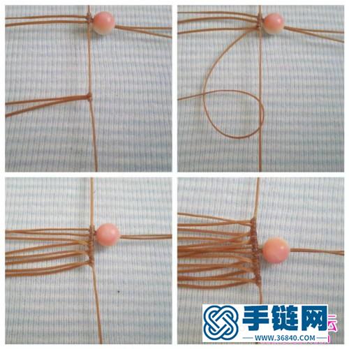 胭脂螺有孔小吊墜的編制制作方法