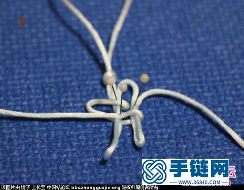 中國結編織蝶戀花小掛飾圖解