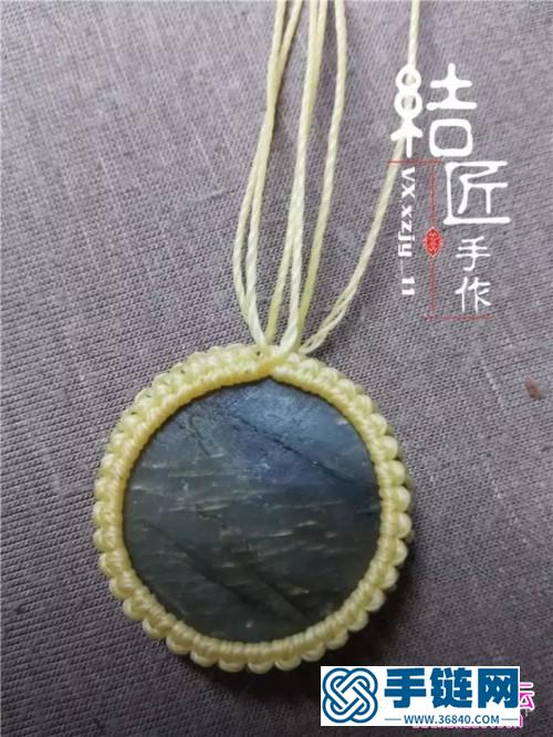 中國結編織向陽花胸針方法圖解（項鏈墜）