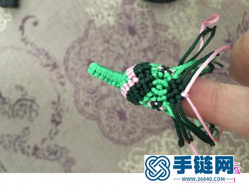 玉線包掛鑰匙扣吊墜的詳細編織教程