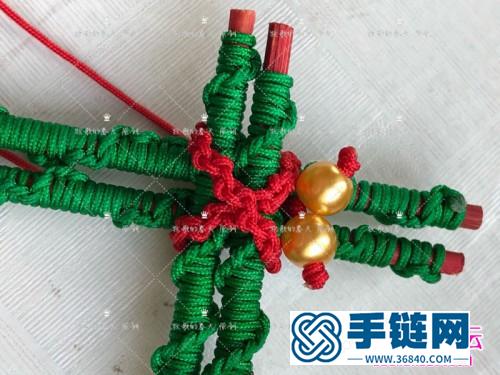 圣誕雪花階梯小掛件飾品的詳細制作圖解