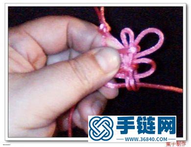 中國結編織花朵吊墜小掛件教程