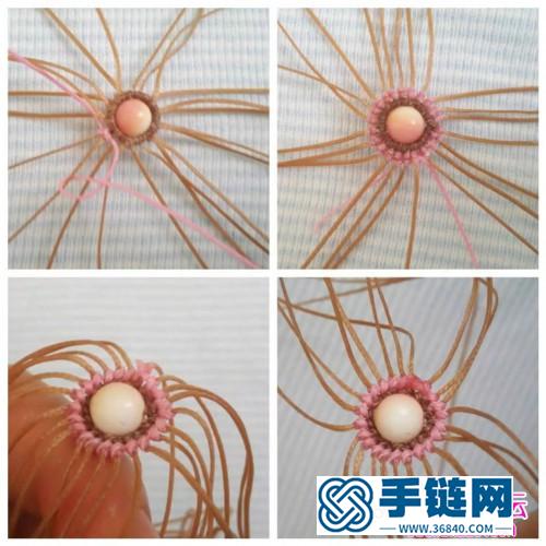 胭脂螺有孔小吊墜的編制制作方法