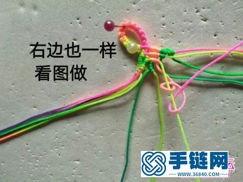 玉線心形手鏈的詳細制作圖解