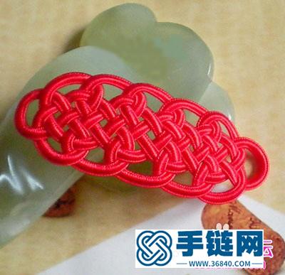 中國結編結的梅花結發簪發飾教程