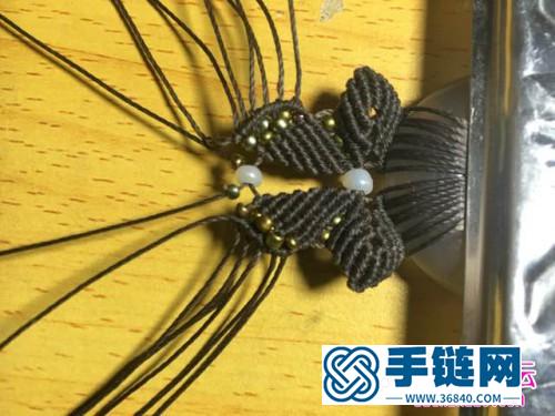 繩編春藤平安扣項鏈的詳細編織教程
