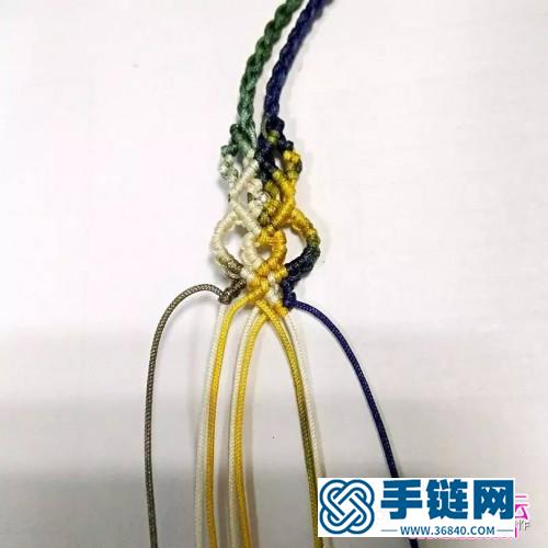 四股編繩的尾墜的編法
